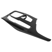 Rivestimento per console centrale auto in plastica ABS effetto fibra di carbonio, resistente alla corrosione e ai graffi, autoadesivo, installazione