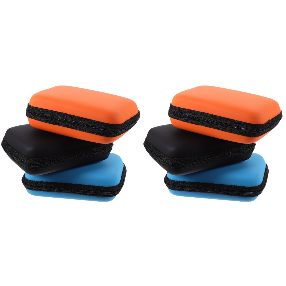 6Pcs Hard Drive Case Eva Portable Storage Box Assorted Colors Durable 3711318804545