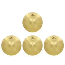 4Pcs Golden Brass Drum Cymbals for Set Jazz