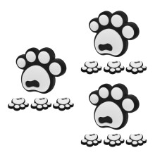 12Pcs White Silicone Anti-Slip Snowboard Pads with Impact Protection