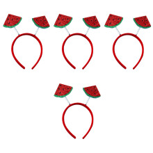 4Pcs Soft Fruit Headbands for Kids Party Photo Prop Hair Hoops
