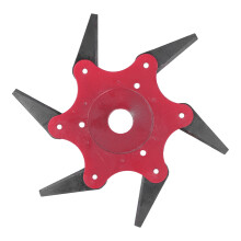 Durable and Long-Lasting Steel Trimmer Head With Quick Assembly, 6Teeth Blades Brush Cutter Head Featuring Reversible Design For Versatile Garden Use