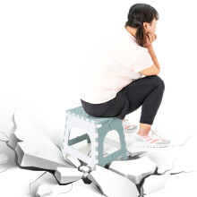 Plastic Folding Chair For Home Use Lightweight Portable Chair Foot Stool For Outdoor Garden Events Indoor Seating