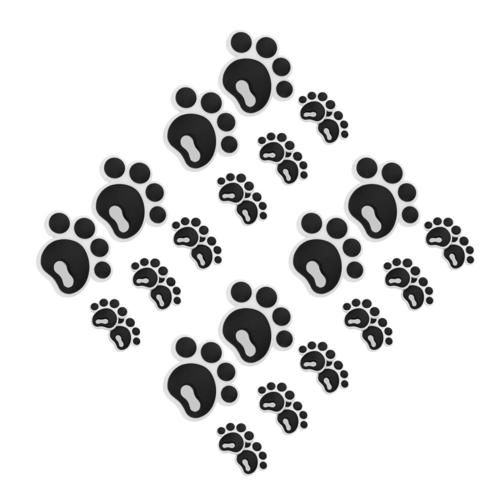32Pcs Black Silicone Anti-Slip Snowboard Pads Cute Animal Paw Stickers-image-OPC-PS97CJH-NEW