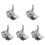 5Pcs Durable Silver Silk Screen Printing Butterfly Hinge Clamp for DIY 1