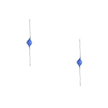2Pcs Durable Blue Boxing Double End Bag with PU for Accuracy