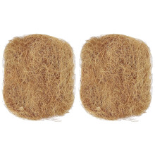 2Pcs Light Brown Coconut Fiber Bird Nest Pads Pet Breeding Nesting Mat