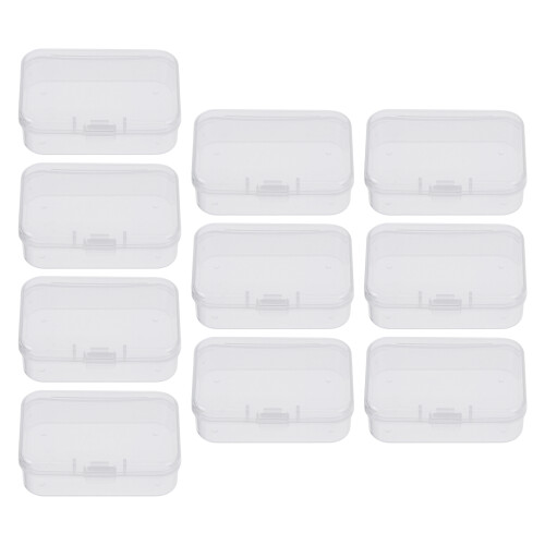 60Pcs Lightweight Plastic Storage Containers Stylish Transparent Boxes 1