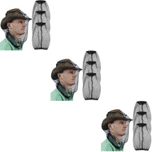 9Pcs Breathable Black Head Net for Fishing Hunting Neck Face Covers