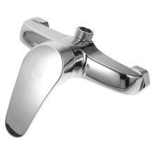 Shower Valve Silver Metal Mixing Valve 1-Handle