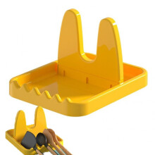Support pliable pour couvercles de casseroles, étagère de rangement de comptoir pour couvercles de poêles et ustensiles