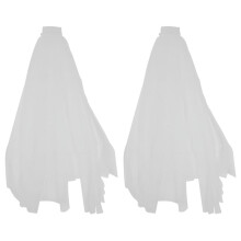 2X Simple Short Tulle Wedding Veils White Bridal Veil for Bride for Wedding Accessories