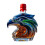 Eagle Whisky Decanter Glass Bottle 3D Hawk Head 3