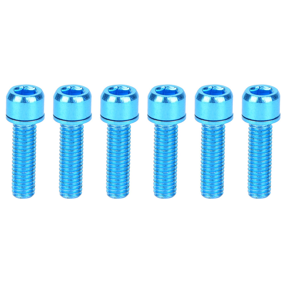 Stem Screws For Mtb Bicycle High Strength Lightweight Titanium Alloy Stable And Durable M5x25mm Easy To Install Bike Accessories Green With Washer 9049227885312