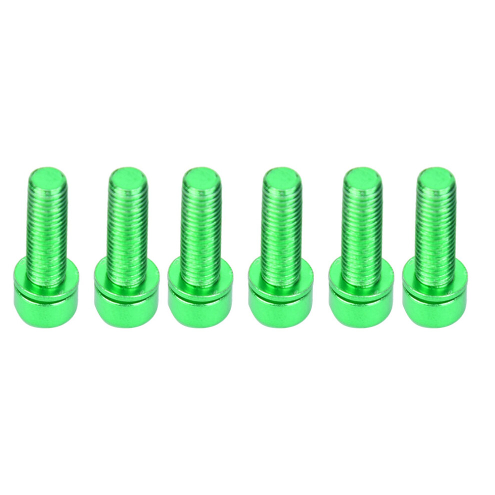 Stem Screws For Mtb Bicycle High Strength Lightweight Titanium Alloy Stable And Durable M5x25mm Easy To Install Bike Accessories Green With Washer 9049227885305