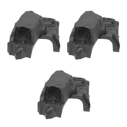 3Pcs Lightweight Grey ABS Tunnel Model for DIY Train Scenery