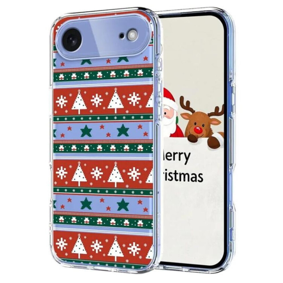 Slim Shockproof Christmas Tpu Case For Iphone Air Â Red & White, Compatible With Magsafe White,Red 9130661971430