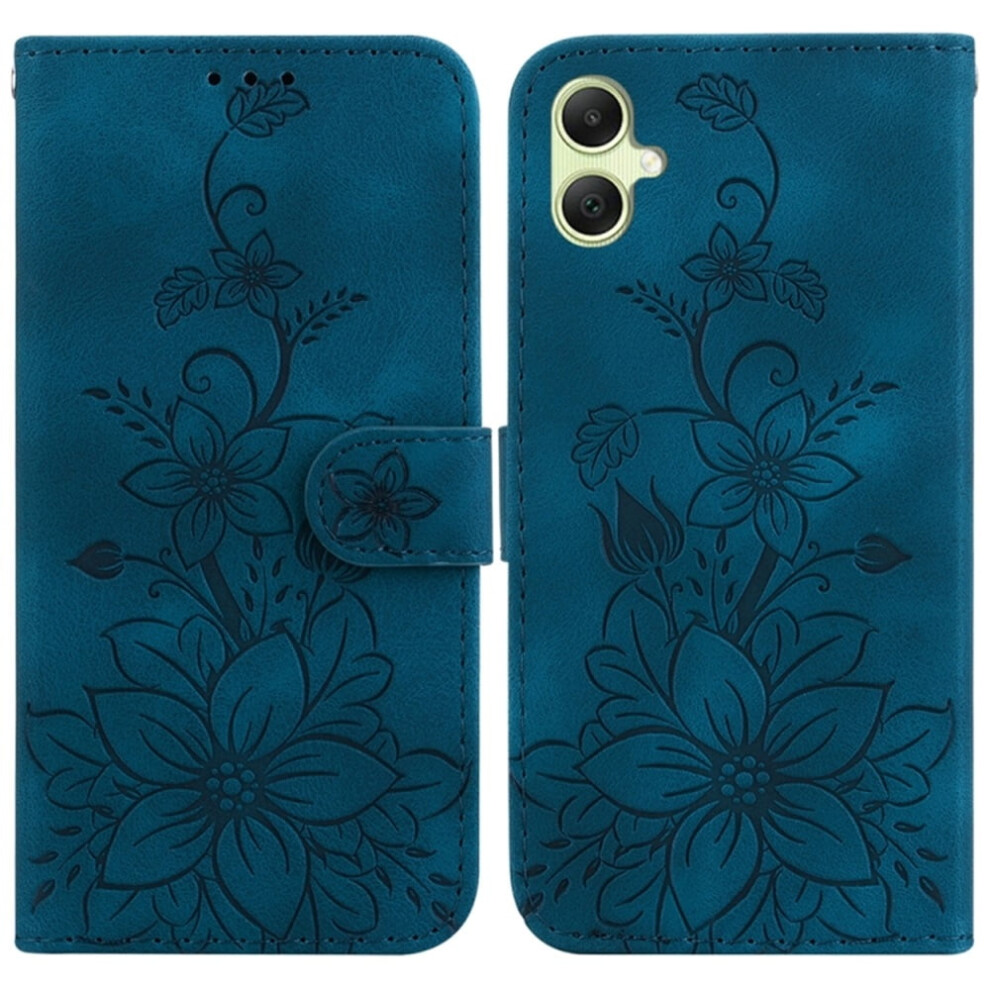 Compatible With Samsung Galaxy A05 6.5" Pu Leather Flip Wallet Case – Magnetic Closure, Card Slots Blue 9418476732430