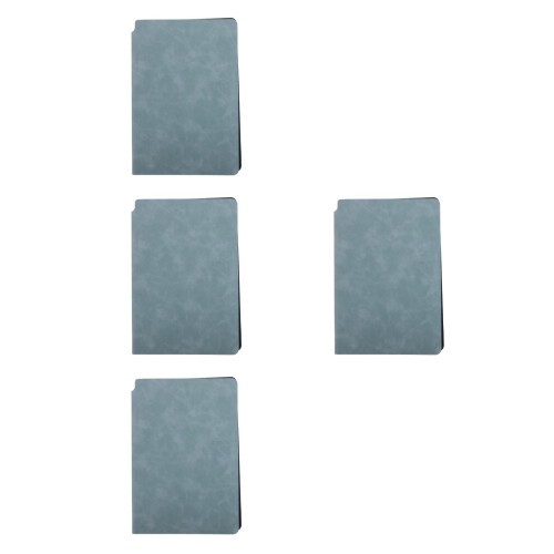 4Pcs Erasable Sky-Blue PU White Board Notebook for Home Use