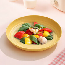 Eco-Friendly Non-Slip Snack Plate (9"), Compatible with Cakes, Desserts & Fruits – Multiple Colors
