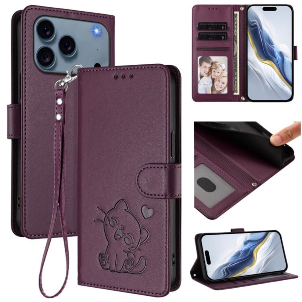 Leather Wallet Case For Iphone 17 Pro 6.3 Inch Â Dark 9152228981409