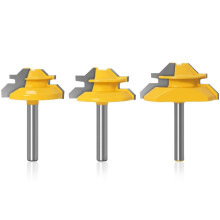 Lock verstekfreesbitset 45 wolfraamcarbide 3-delig