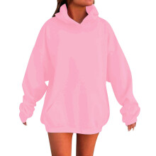 Rosa överdimensionerad hoodietröja för flickor 3-4 år