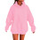 Rosa överdimensionerad hoodietröja för flickor 3-4 år 1