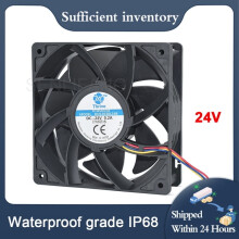DC12V/24V/48V 12cm IP68 Waterdichte ventilator met dubbele lagers