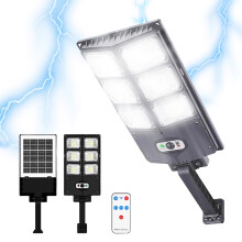 LED Flood Lights for Outdoor Use, Motion Sensor Solar Security Lights with Remote, Outdoor Solar Lights, Waterproof Design with Adjustable