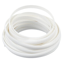 1 Roll 8mm x 10m Synthetic Rattan Weaving Material – White Polyethylene Flat Vinyl for DIY Furniture, Chair, Basket Repair & Crafts (Compatible with