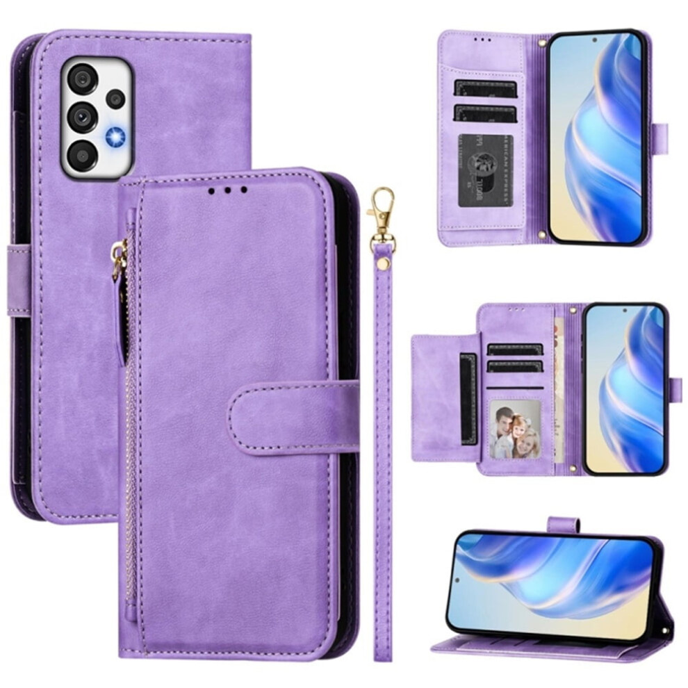 Samsung Galaxy A72 Wallet Case Leather 6.7-Inch Red 9152228982383