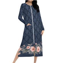 Γυναικείο Νυχτικό με Πλούσια Ρόμπα και Χειμερινό Ζεστό Χειμερινό Στυλ με Τσέπες2X
