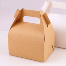 12 Stück Kraftpapier-Geschenkboxen mit Giebelform