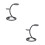 2Pcs Black Ferroalloy Standing Razor Rack for Convenient Storage 6