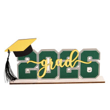 2025 Graduation Party Decor: Wooden Yard Sign, Table Centerpiece & Photo Prop (11.8 x 5.5in), compatible with graduation themes