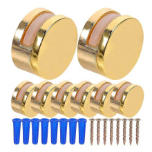 Glass shelf fixed clamp for bathroom mirror heavy duty 8pcs