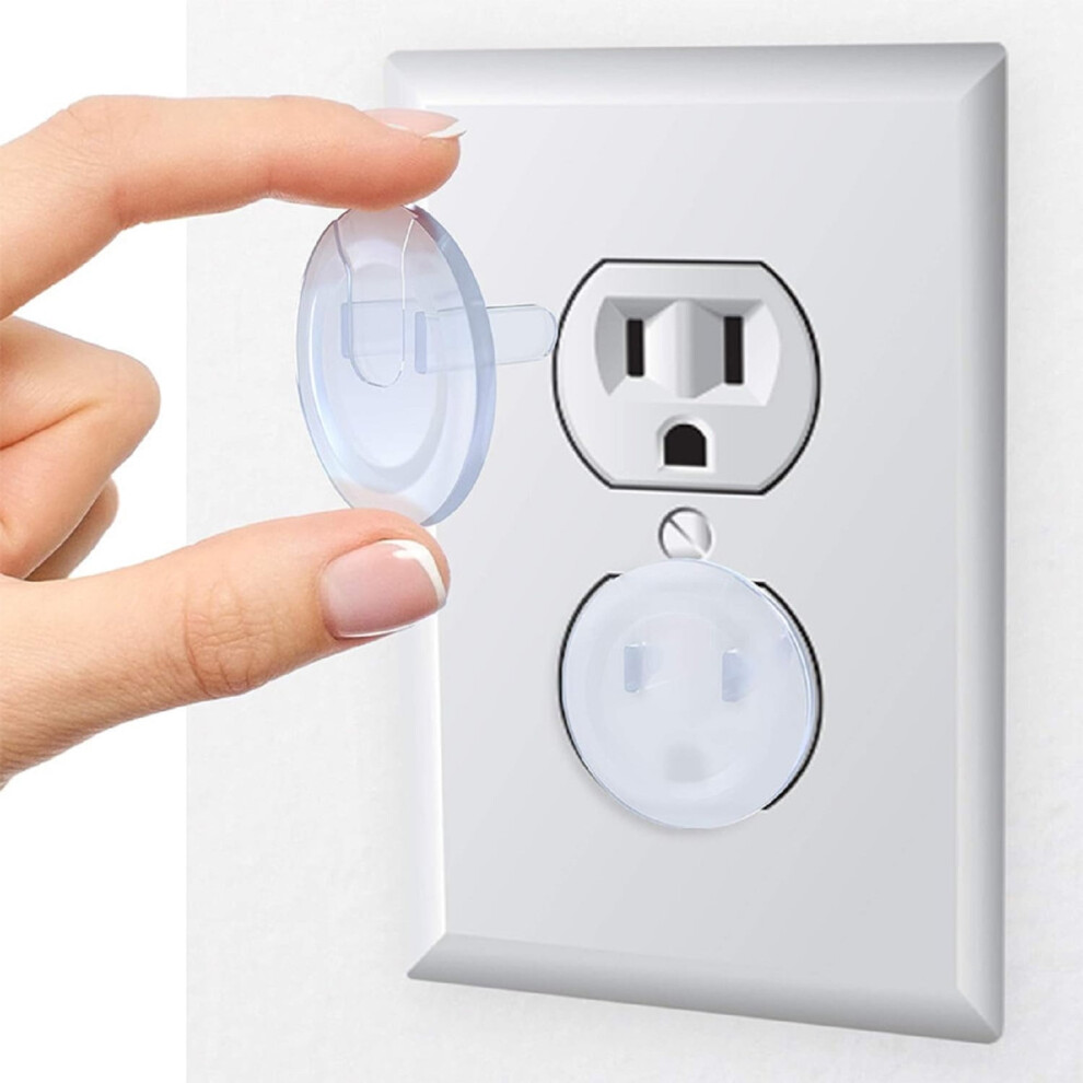 50 Pack Clear Outlet Covers – Baby Safety Outlet Plug Covers – Durable & Steady – Child Proof Your Outlets Easily
