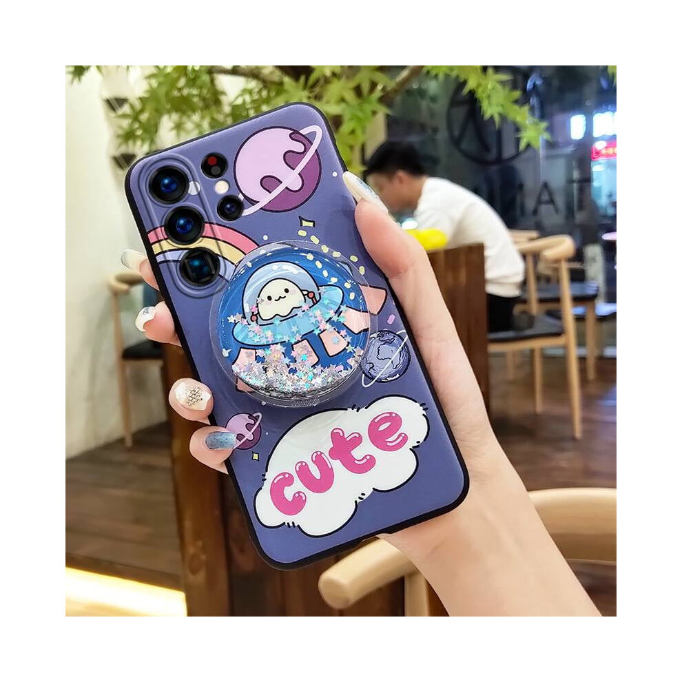 Phone Case For Samsung Galaxy S25 UltraâDurable, Waterproof, Anti-Knock, Rotatable Kickstand, Dirt-Resistant Tpu, Quicksand Cartoon Design 9418476735684