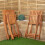 Samuel Alexander Outdoor 4 Person Folding Rectangular Wooden Garden Dining Table Chairs Set 7