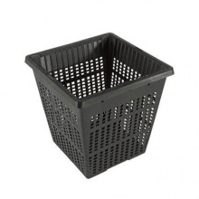 Water Plant Basket 11x11x11cm - Square Plastic Planter for Aquatic Flora and Pond Gardens