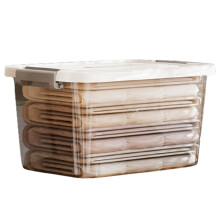 Transparente Aufbewahrungsbox aus Kunststoff mit Deckel und Griff, 6,75 l
