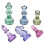 HGYCPP6Pcs Internationale Schaakstukken van Epoxyhars, DIY Schaakstukken Siliconenmal 8
