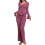 Dam pyjamasset med lång ärm, fuchsia, XL 1