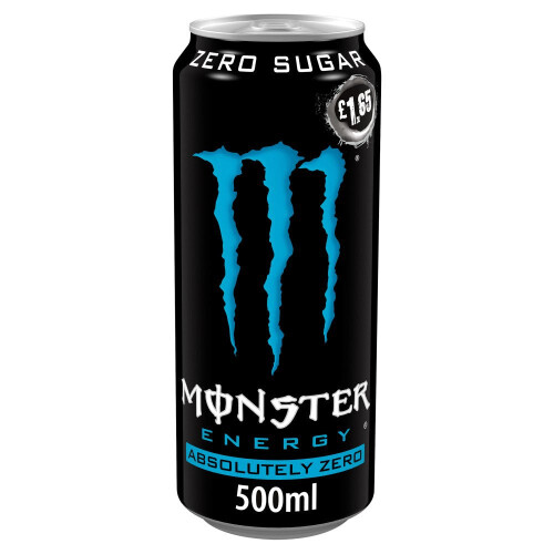 Monster Energy Drink Absolutely Zero Sugar 500ml (Pack of 12)