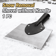 Snow Removal Shovel, Durable Manganese Steel Shovel Head for Efficient Snow, Ice Removal, Lightweight, Rust-Proof Coating, Easy to Store