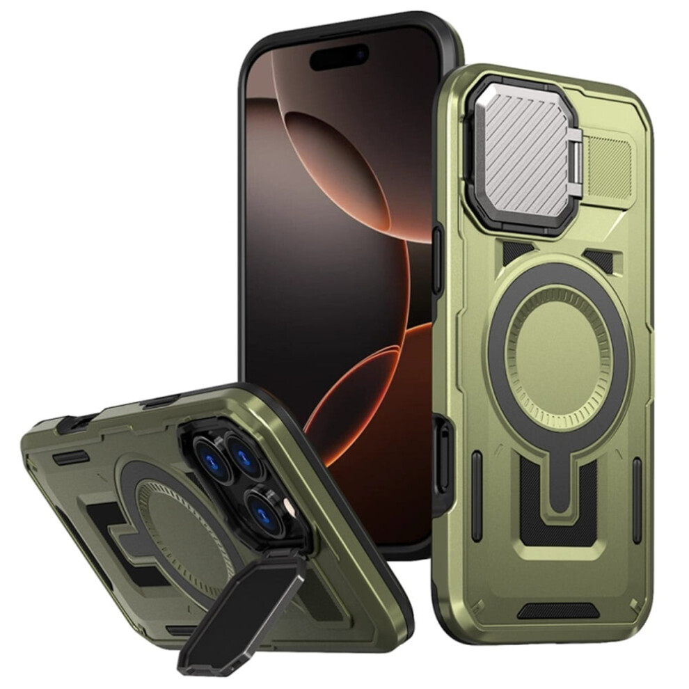 Magsafe Case For Iphone 16 Pro 6.3 Inch Rugged Green 9170372601035