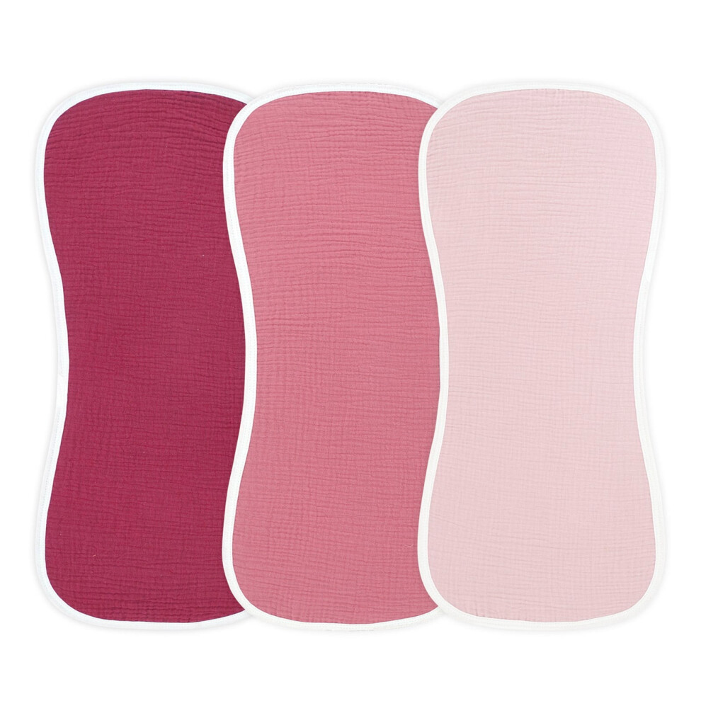 3pcs Baby Burp Cloth Soft Cotton Absorbent Nursing Towel Breathable Drooling Pad for Newborns Infant Care