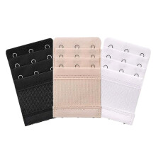 Comfortable Bra Extension with3-Hook System, Elastic Bra Band Bra Extender, Adjustable Bra Size Stretchy Bra Extension for Women, Easy To Use Soft