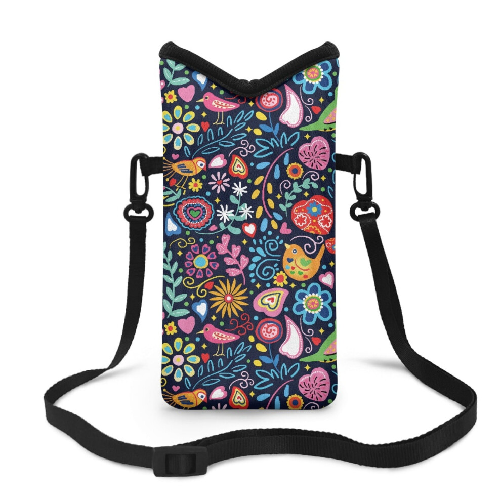 Neoprene Cellphone Sleeve Pouch With Adjustable Strap 4X8 9087558923785